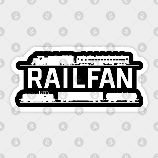 Train - Railfan Sticker by Kudostees